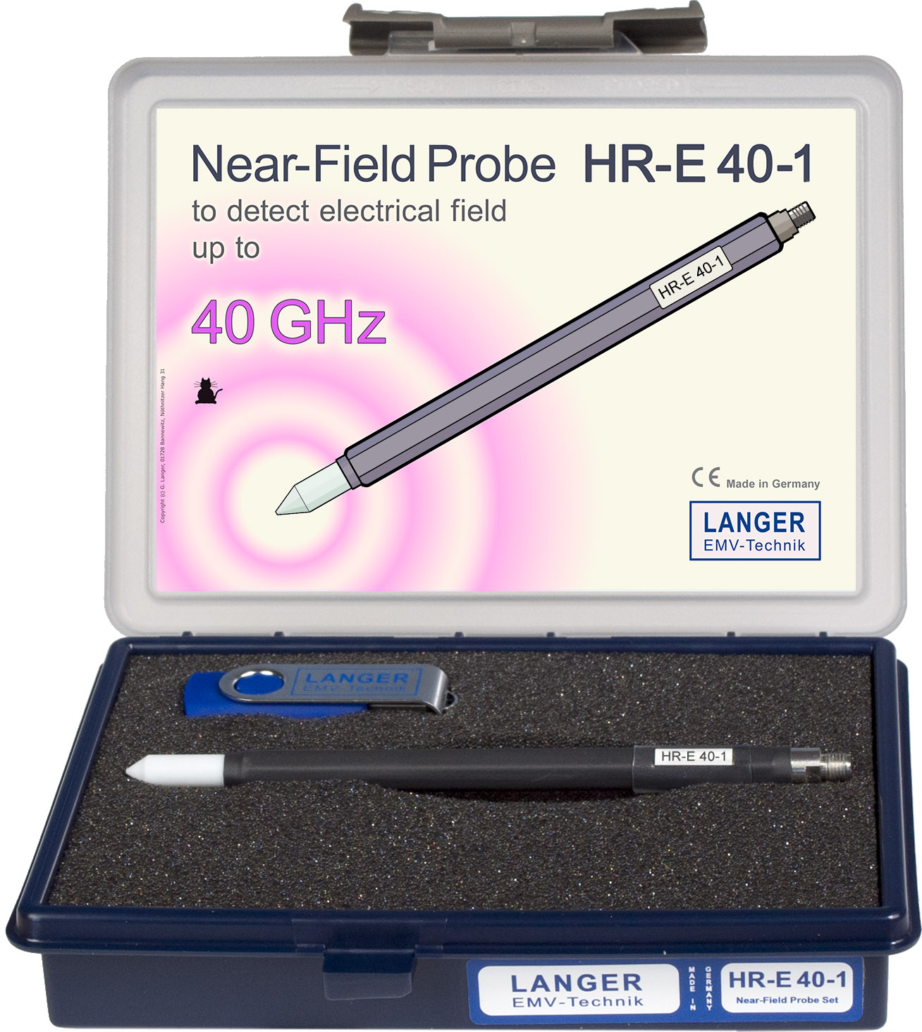 HR-E 40-1 set, Near-Field Probe Set up to 40 GHz E-field